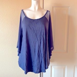 Brand new Stylemint blue mesh blouse Size 1